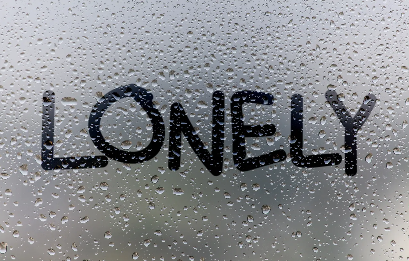 Photo wallpaper glass, water, drops, rain, window, rain, window, drops