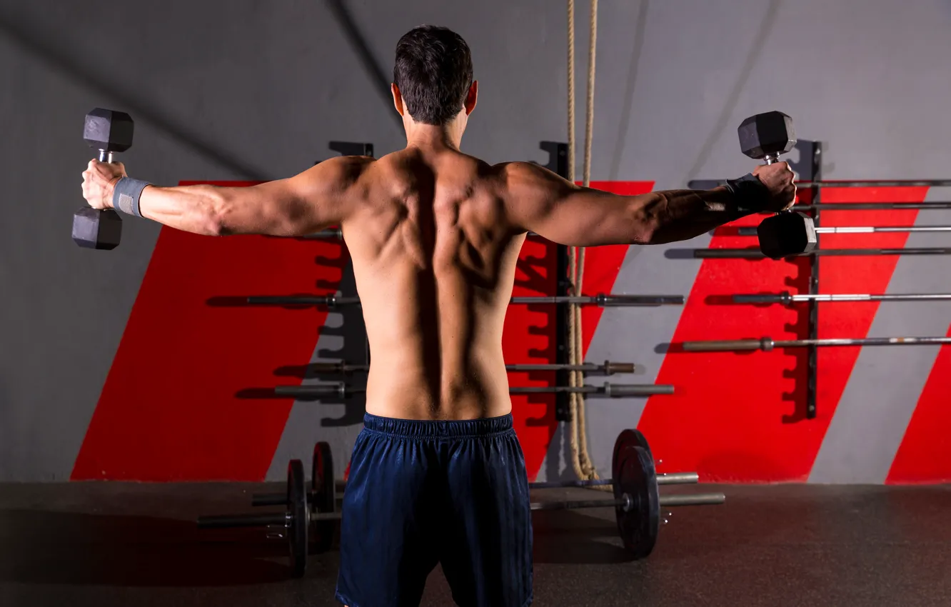 Photo wallpaper sport, guy, boy, swing, Sport, training, exercise, training