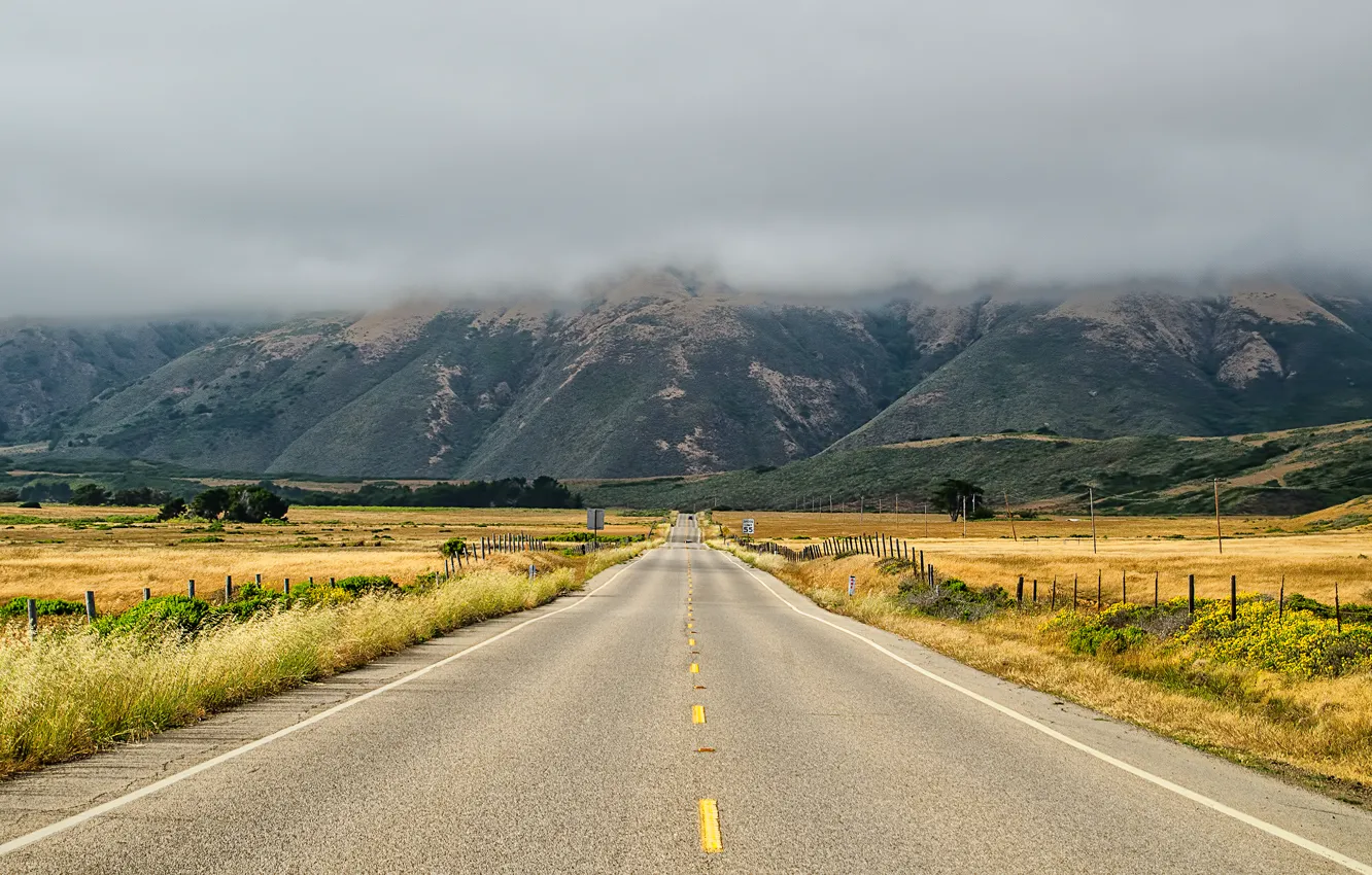 Photo wallpaper road, CA, USA, USA, California