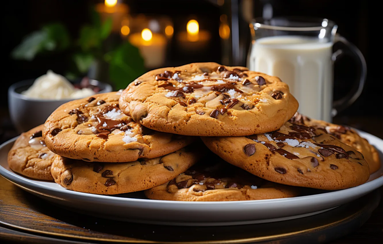 Photo wallpaper view, cookies, delicious