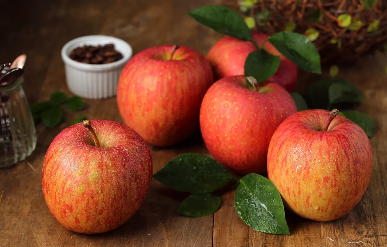 Photo wallpaper apples, fruit, fruit