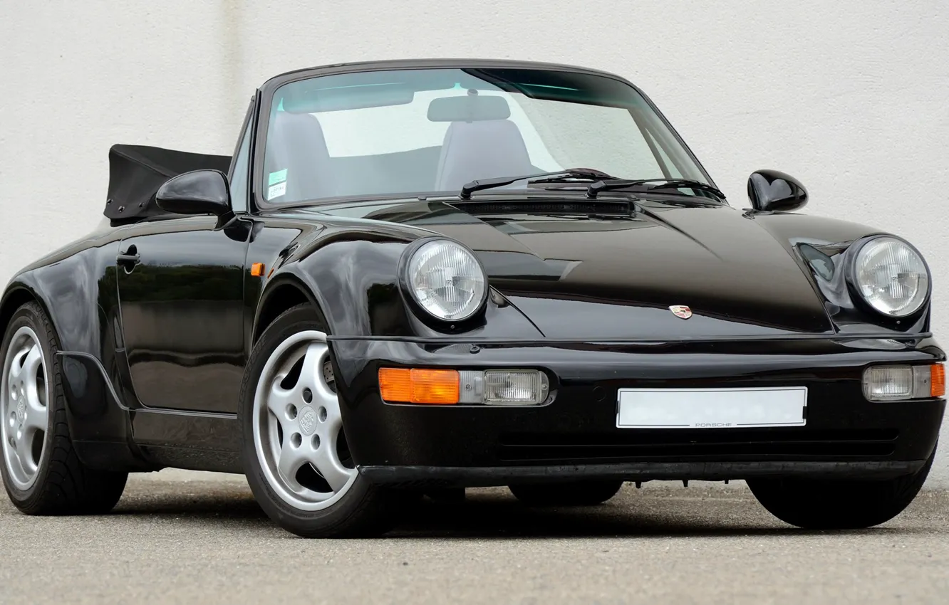 Photo wallpaper 911, Porsche, Carrera, Turbo, 1990, Cabriolet, 2