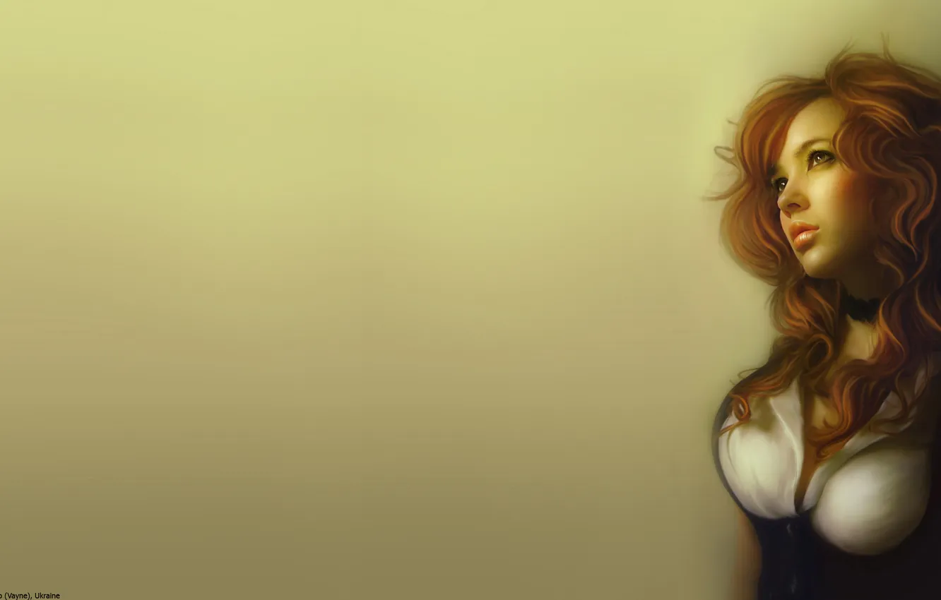 Photo wallpaper girl, figure, portrait, art