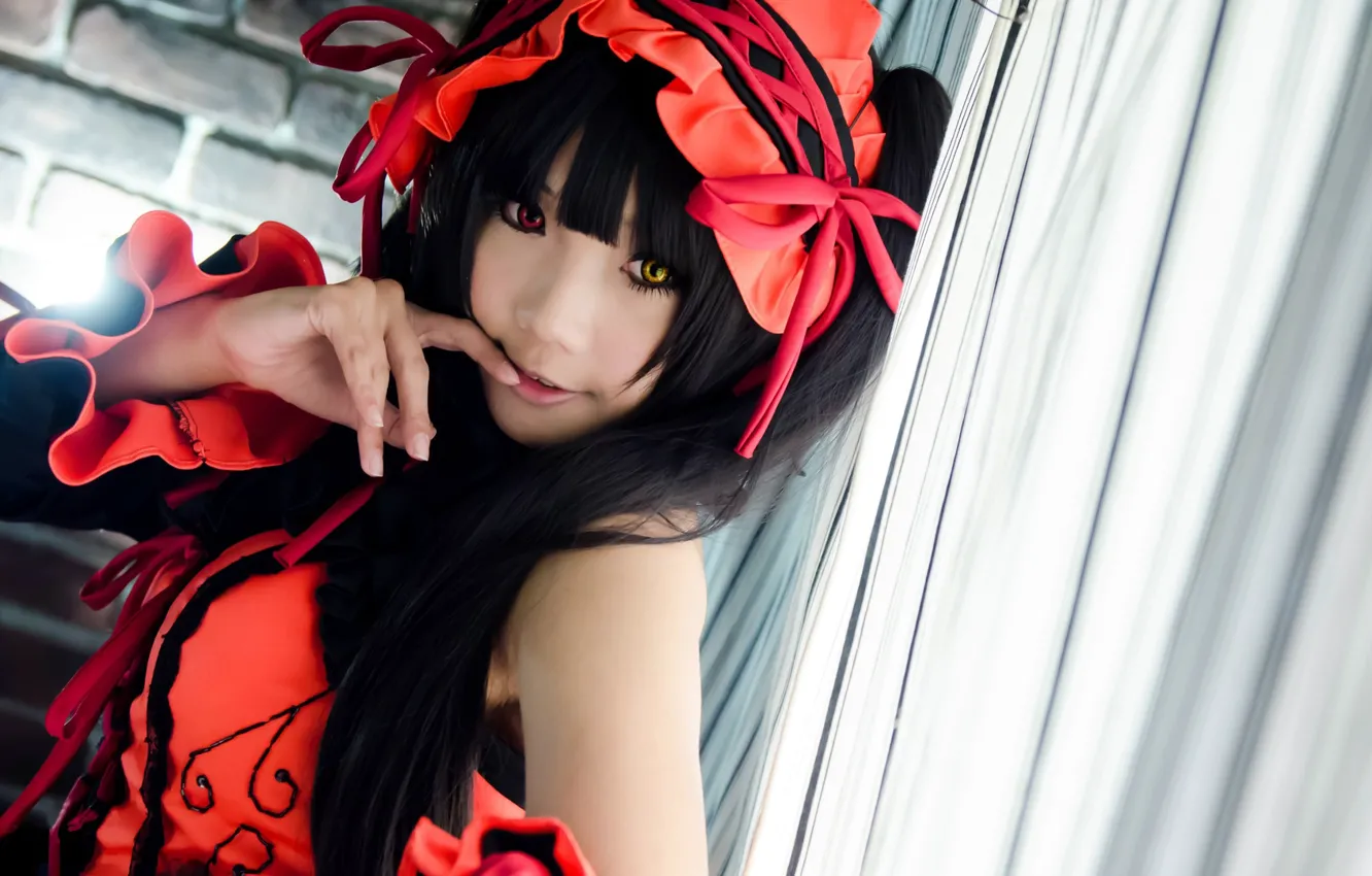 Photo wallpaper Japanese, cosplay, Date A Live, Kurumi Tokisaki
