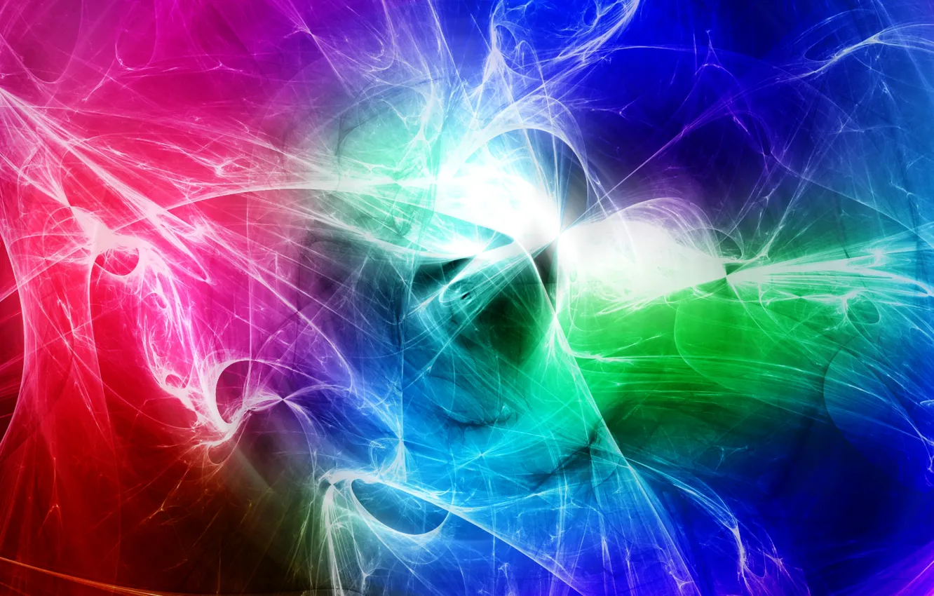 Photo wallpaper light, pattern, smoke, color, gas, fractal