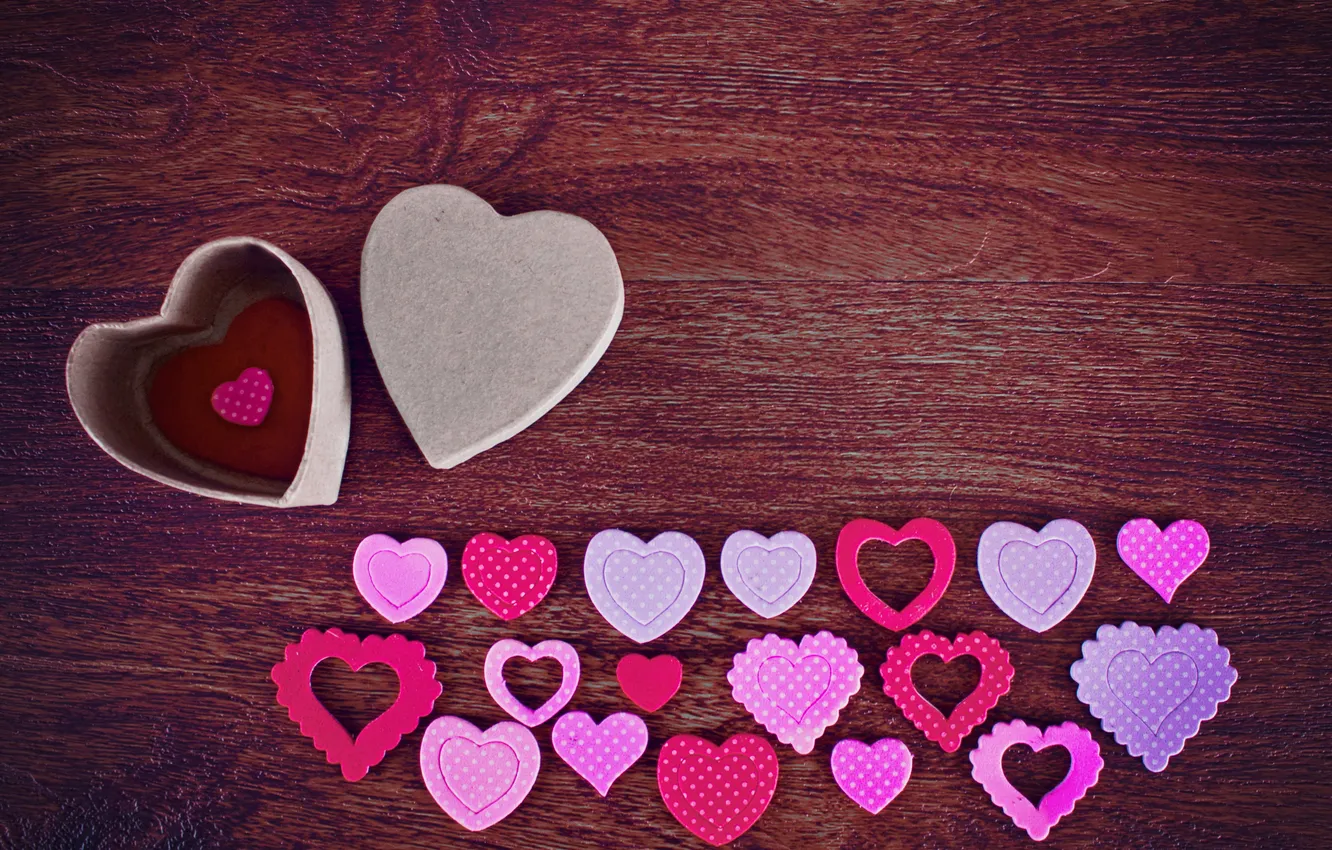 Photo wallpaper love, romance, heart, love, heart, wood, romantic