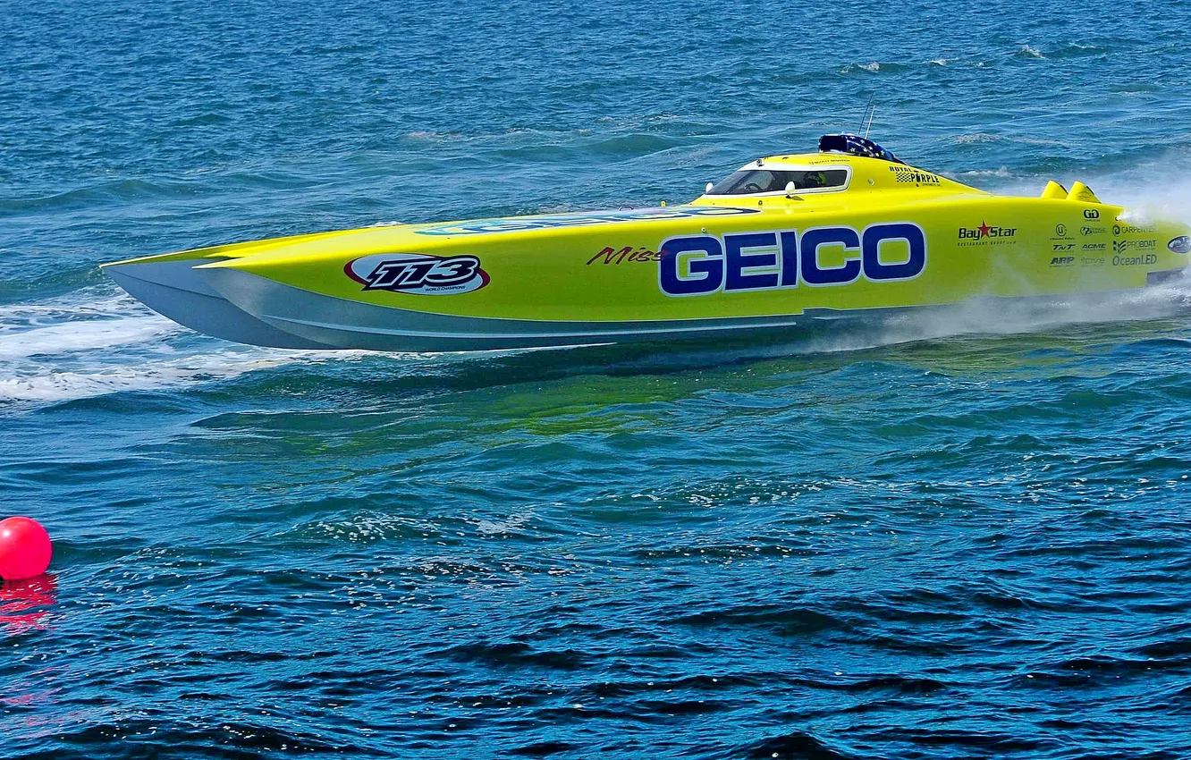 Photo wallpaper race, boat, speed