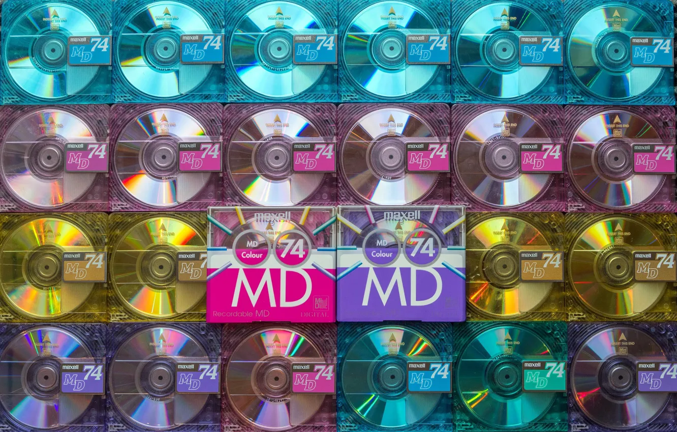 Photo wallpaper maxell, MiniDisc