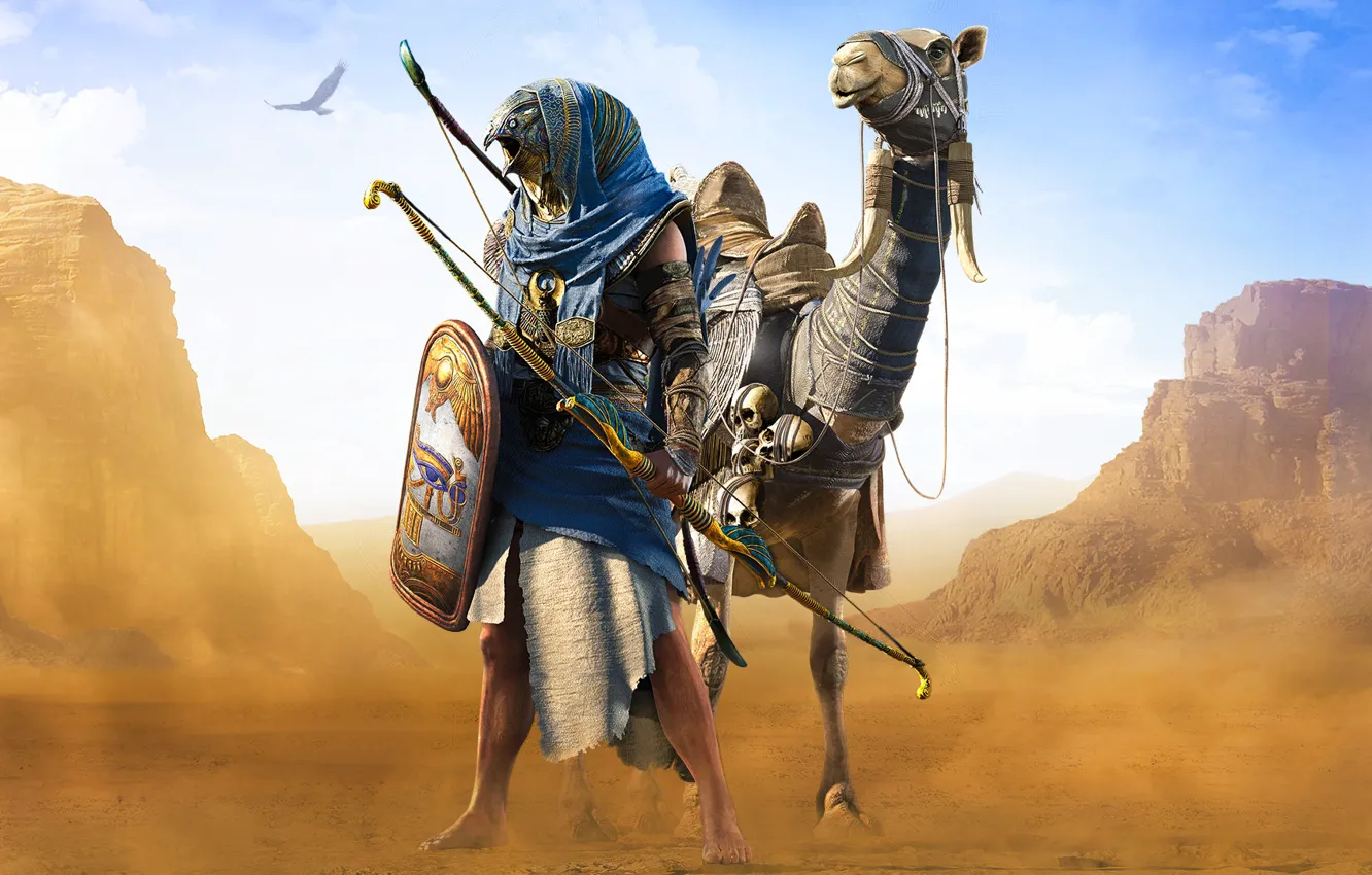 Photo wallpaper Origins, Ubisoft, Assassin's Creed, DLC, Horus, Assassin's Creed: Origins