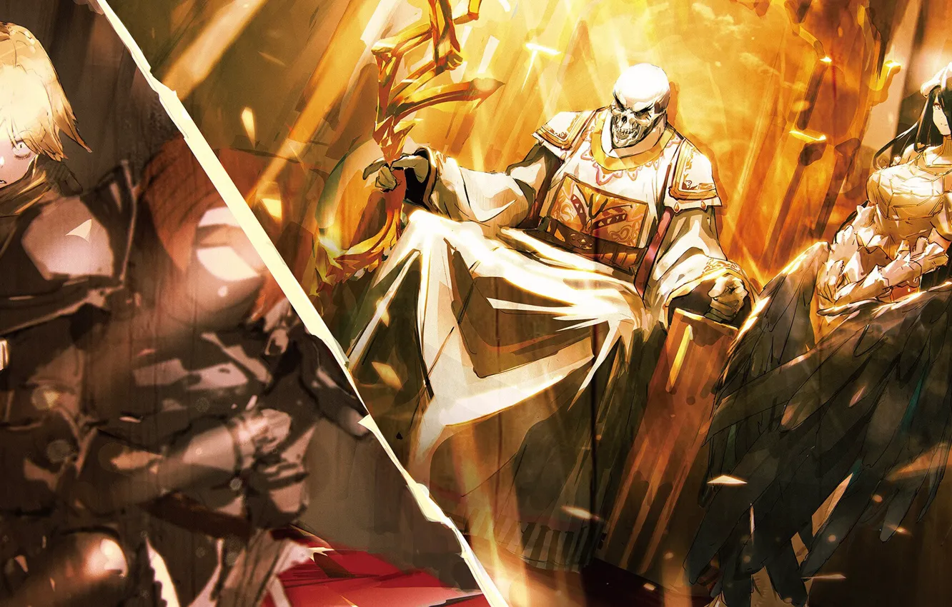 Photo wallpaper anime, Overlord, The Lord, characters