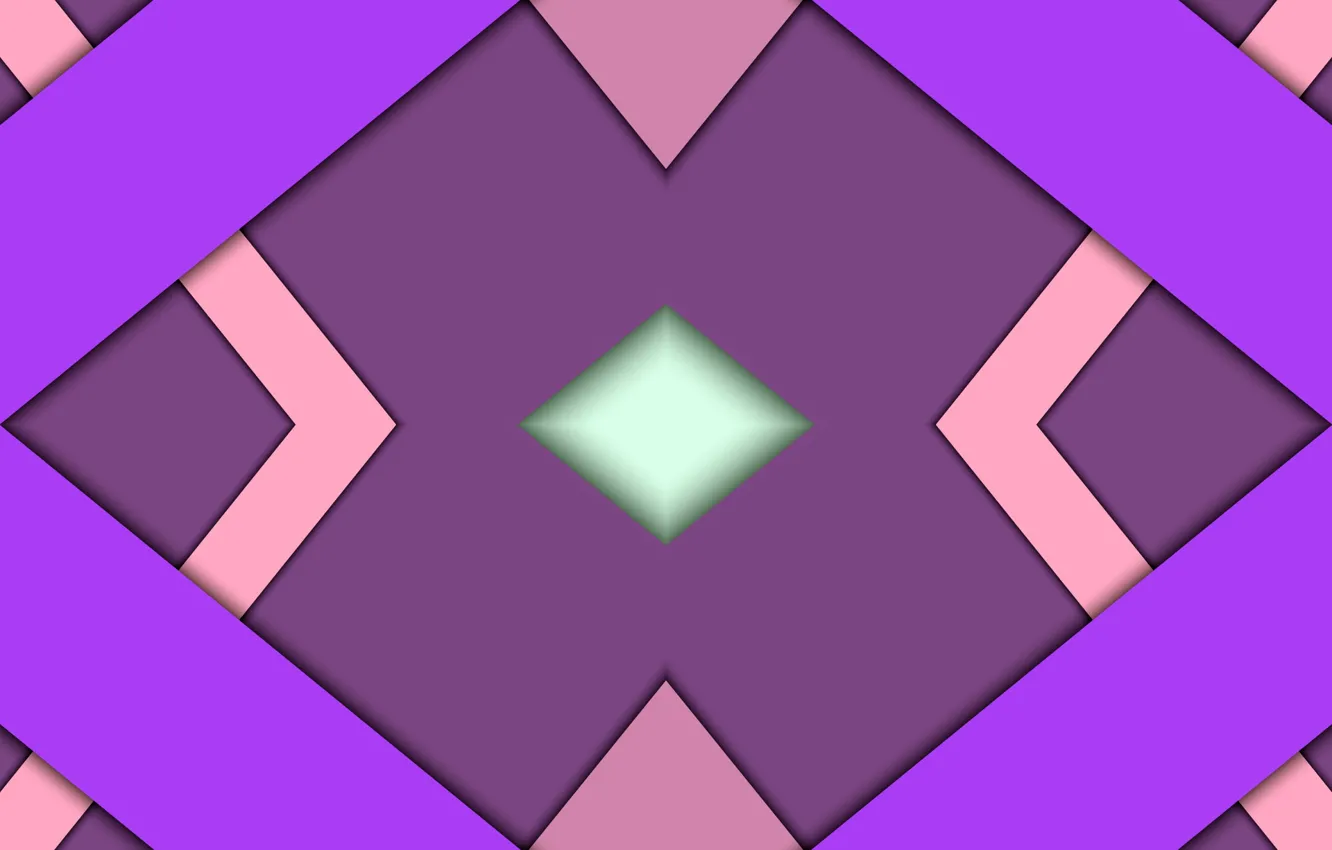 Photo wallpaper triangles, rhombus, symmetry