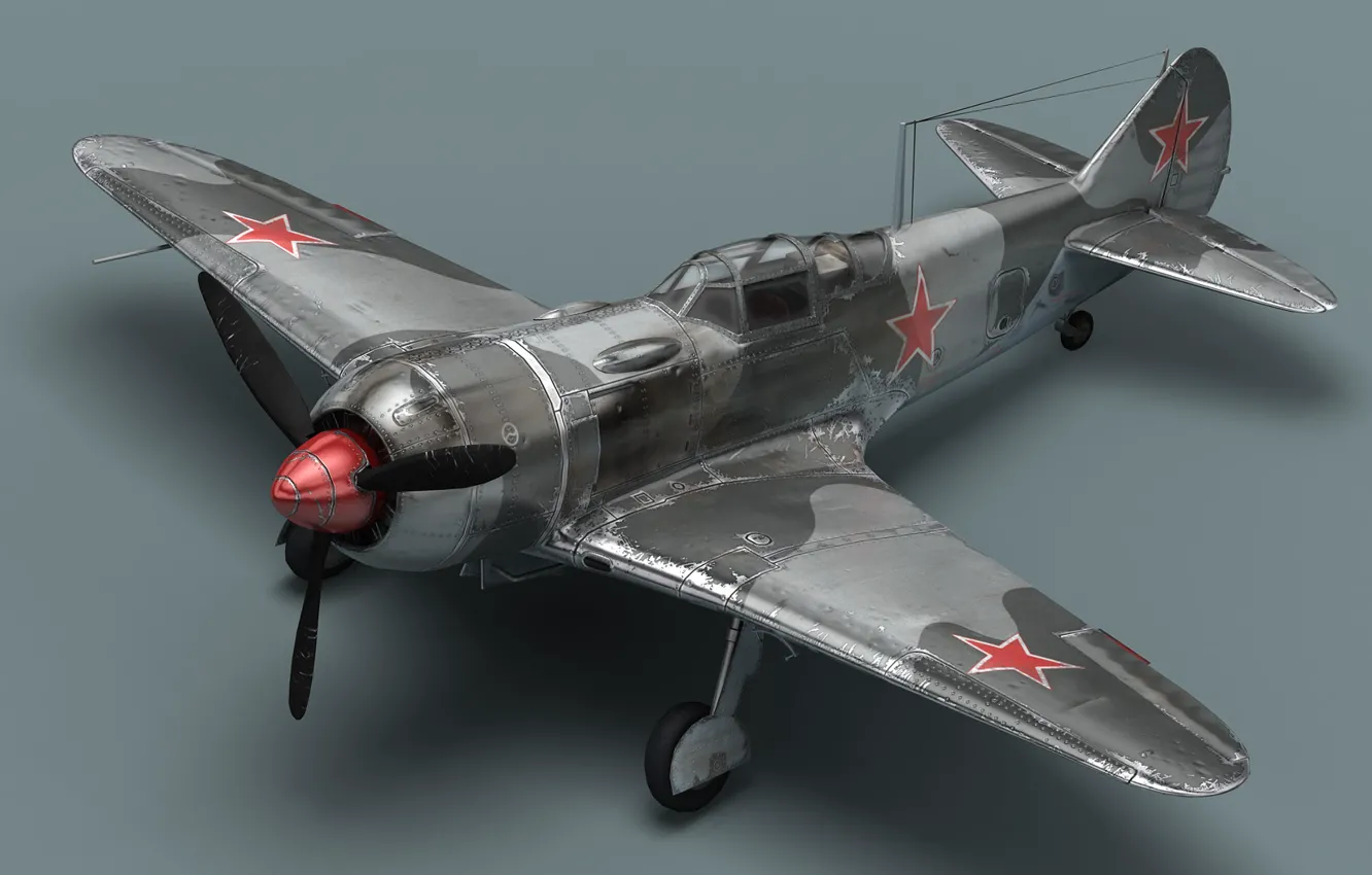 Photo wallpaper propeller, the plane, La-7, Soviet fighter