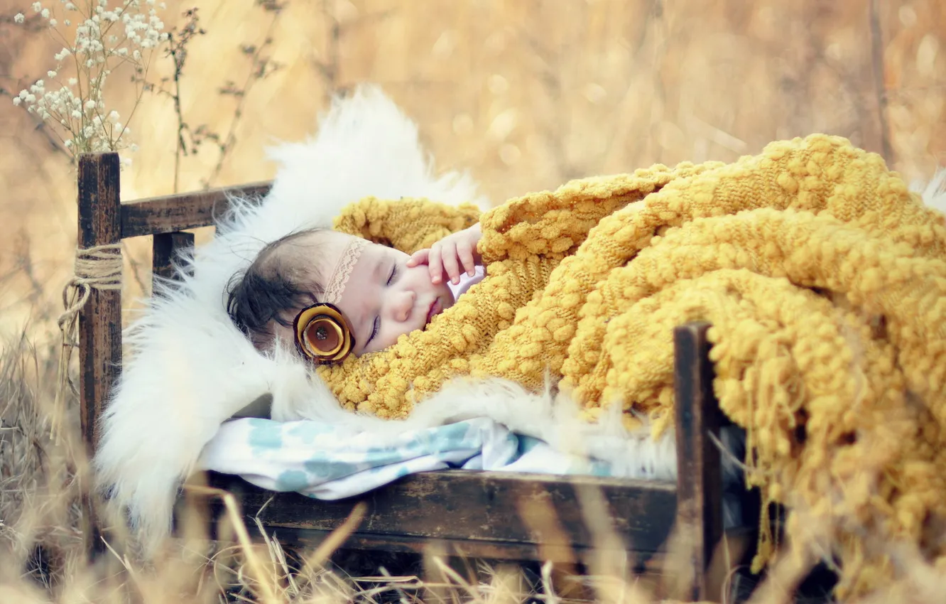 Photo wallpaper children, mood, sleep