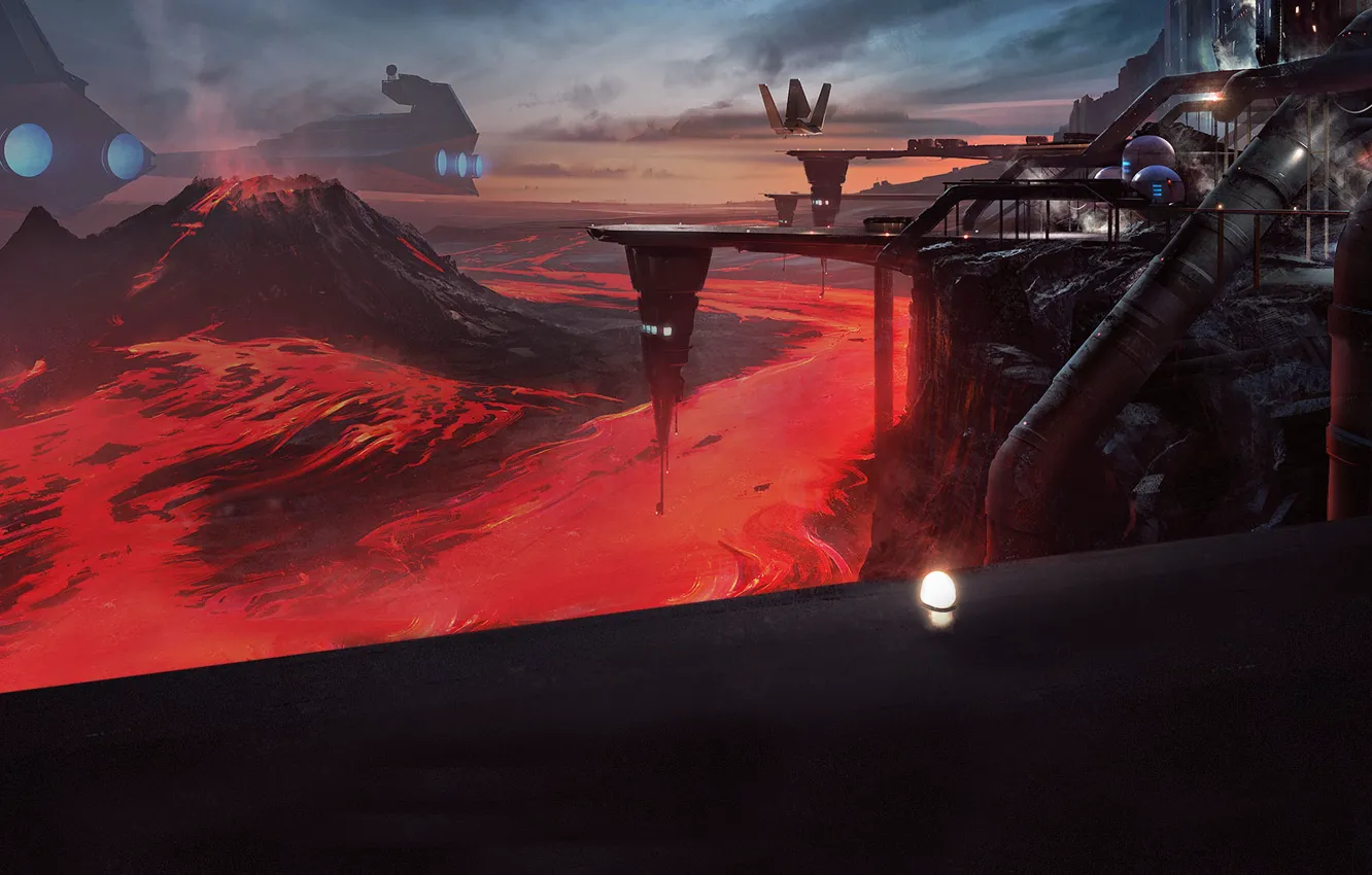 Photo wallpaper the game, Star Destroyer, Star Destroyer, Electronic Arts, DICE, star wars battlefront, Sullust, Sullust