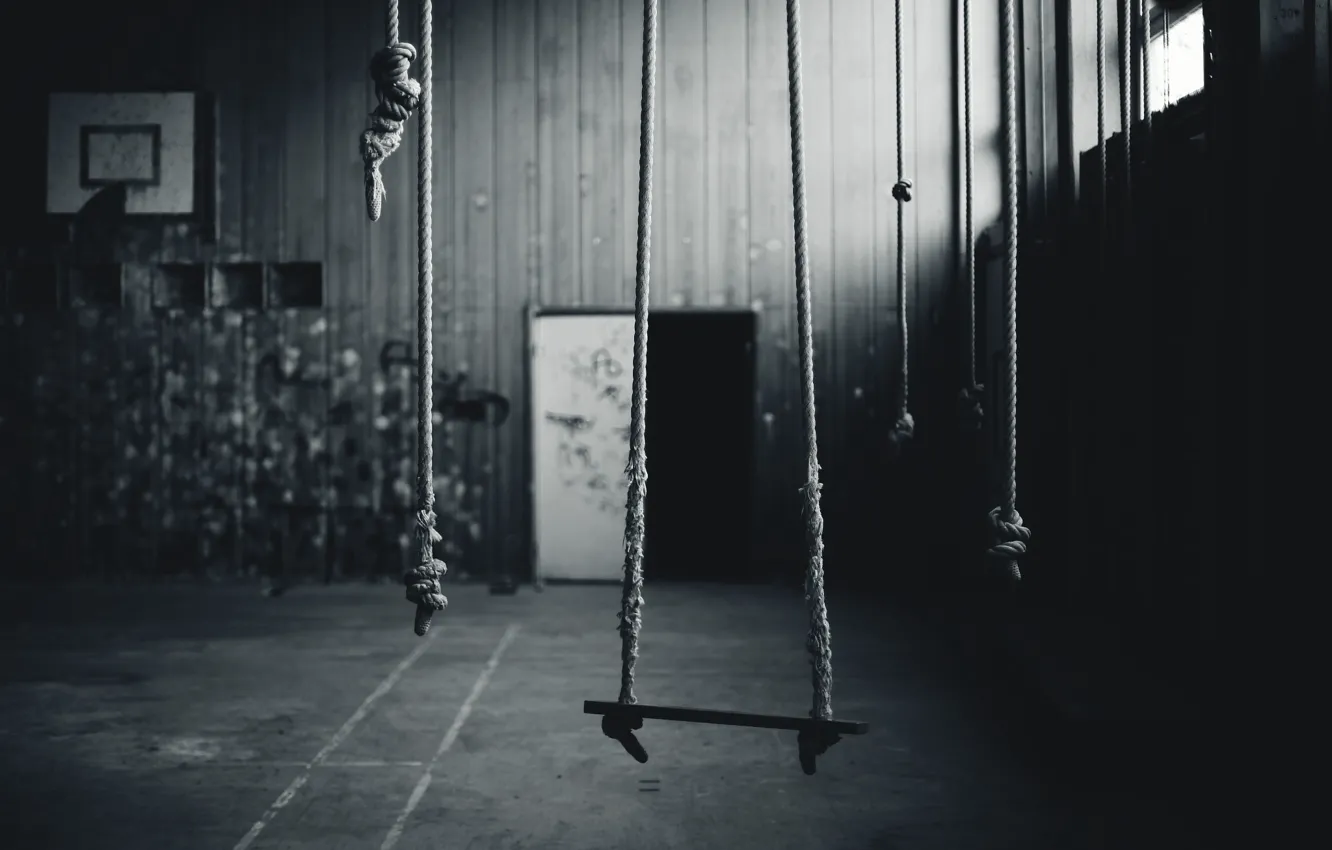 Photo wallpaper background, swing, hall