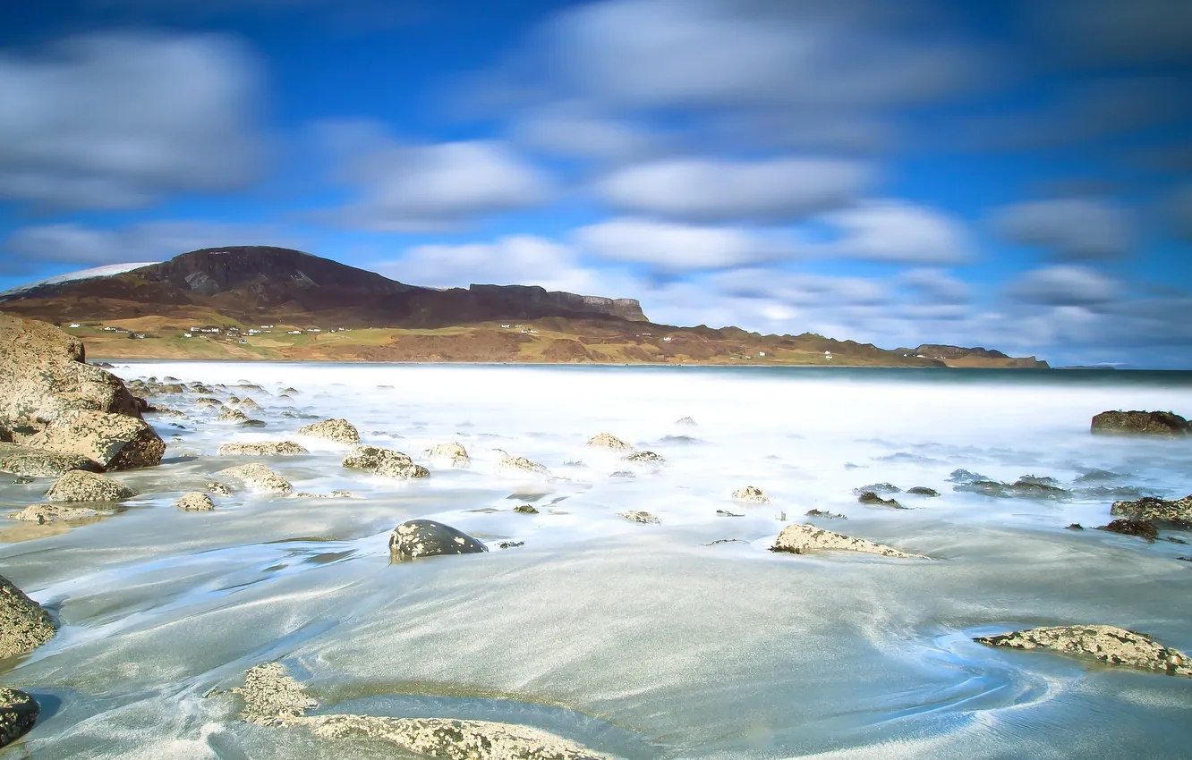 Photo wallpaper sea, landscape, shore