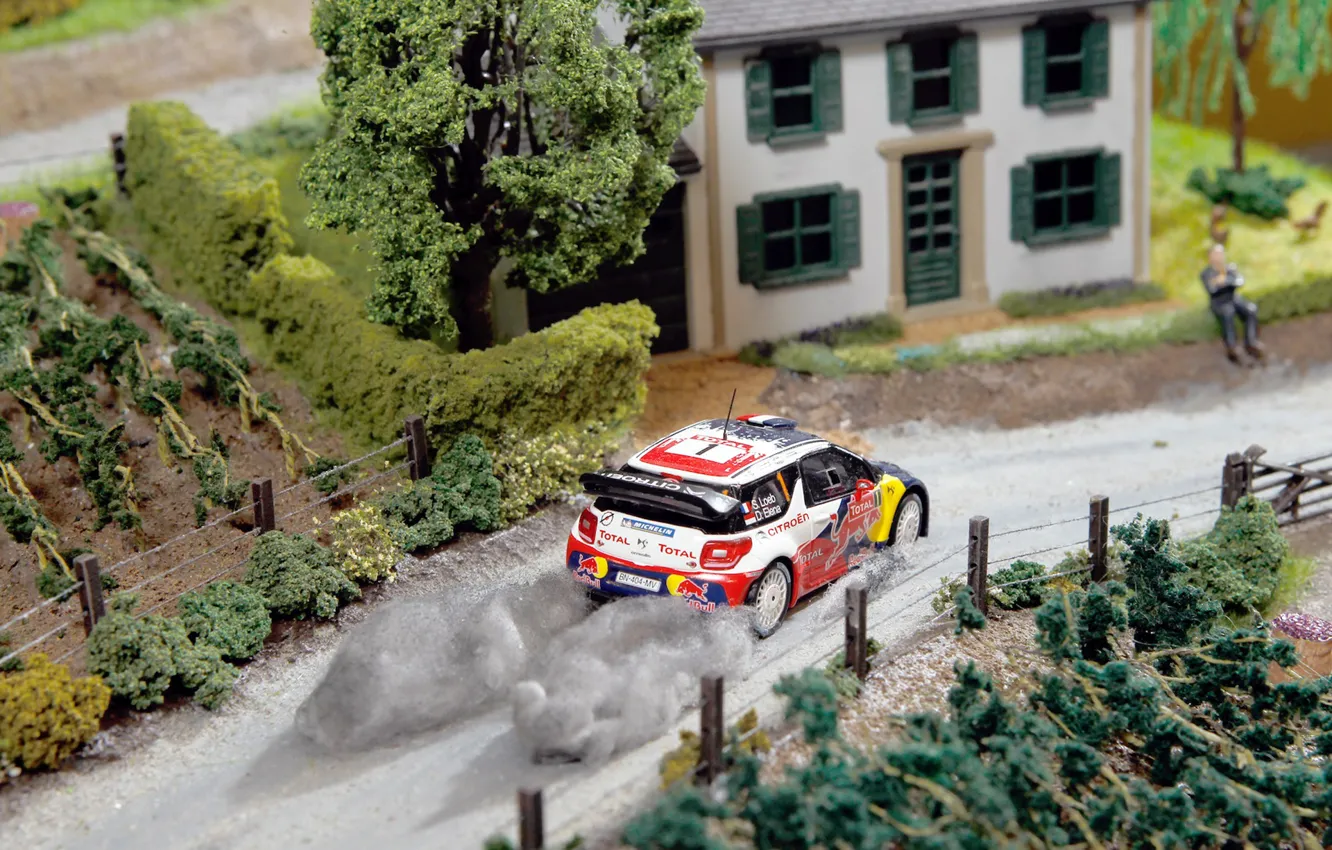 Photo wallpaper House, Machine, Model, The building, Citroen, DS3, WRC, Rally