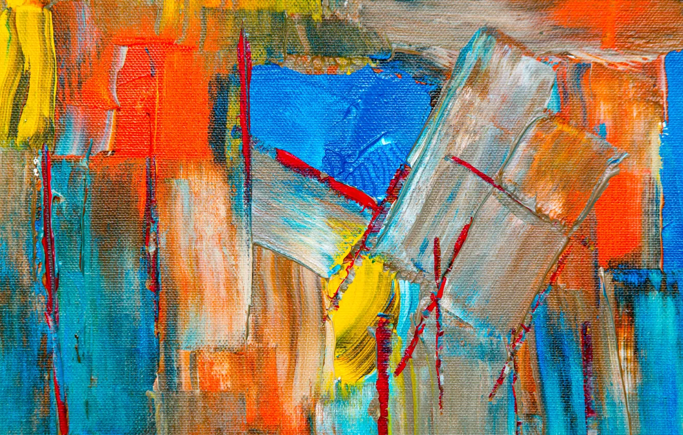 Photo wallpaper painting, abstraction, colour, Abstract expressionism