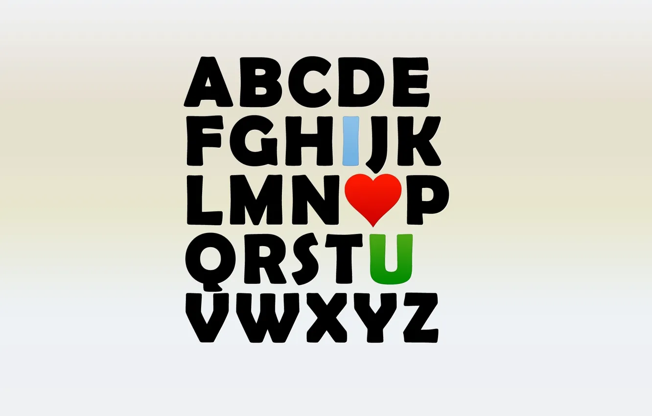 Photo wallpaper love, letters, heart, alphabet, alphabet