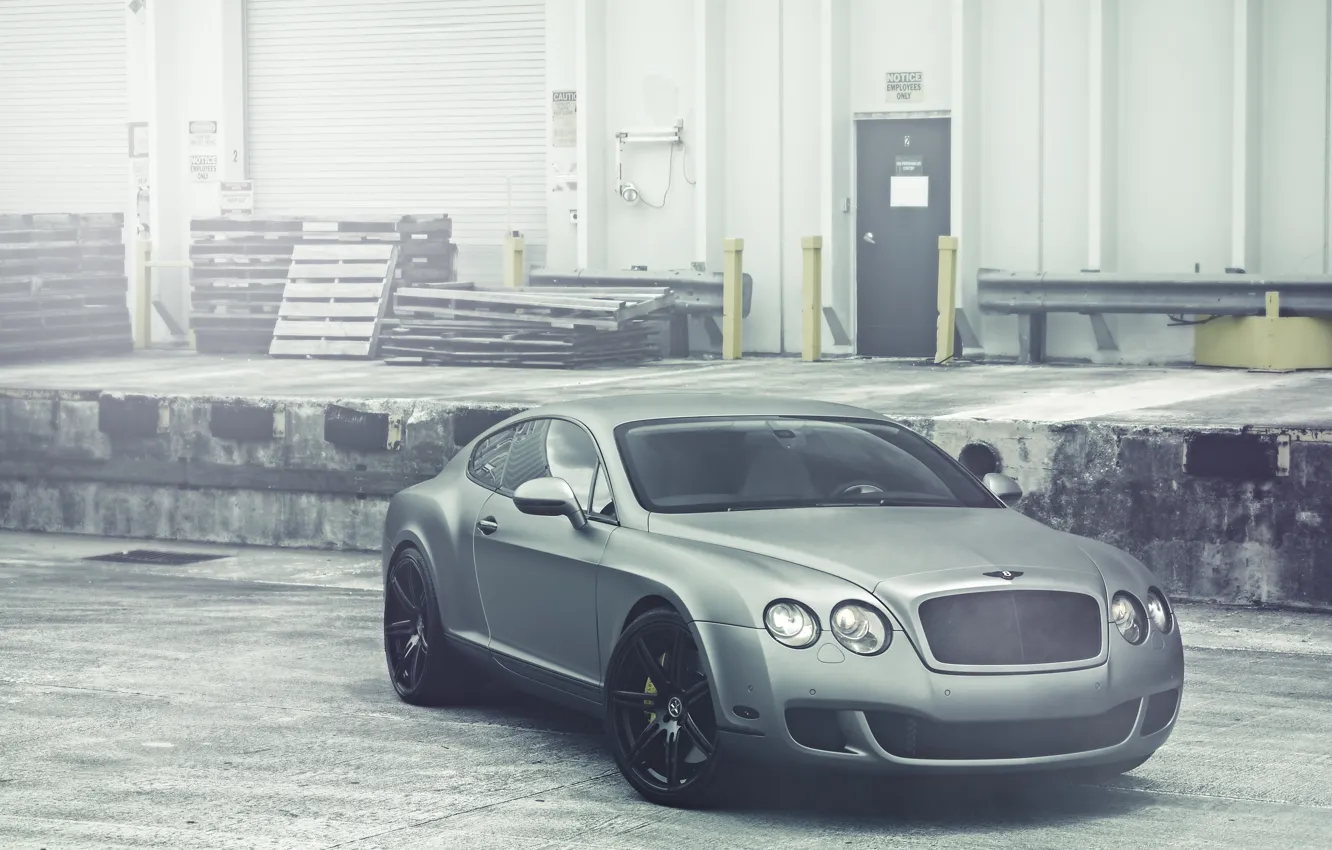 Photo wallpaper Bentley, Continental, Matt, Bentley, Matte, continental, Vellano Wheels