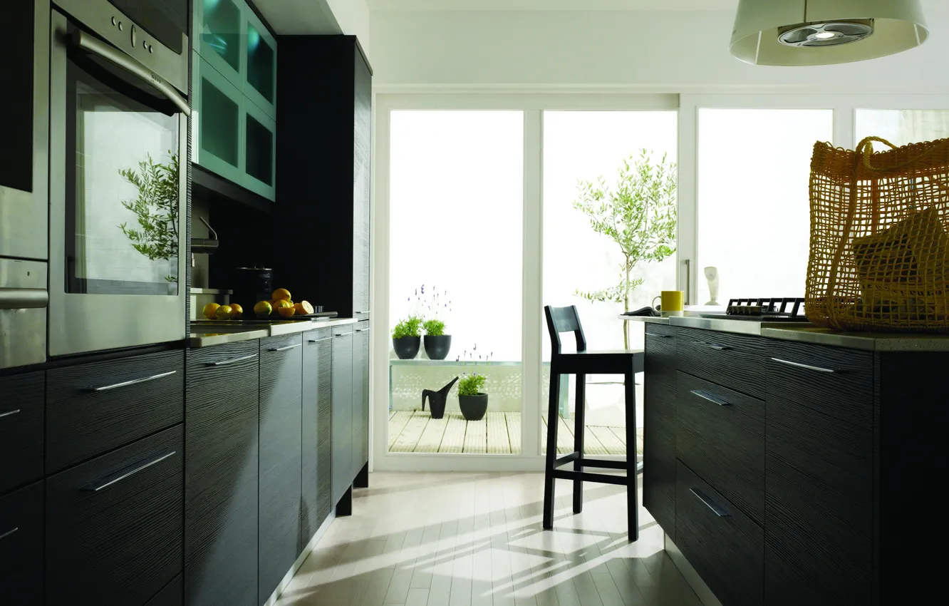 Photo wallpaper design, interior, home, kitchen