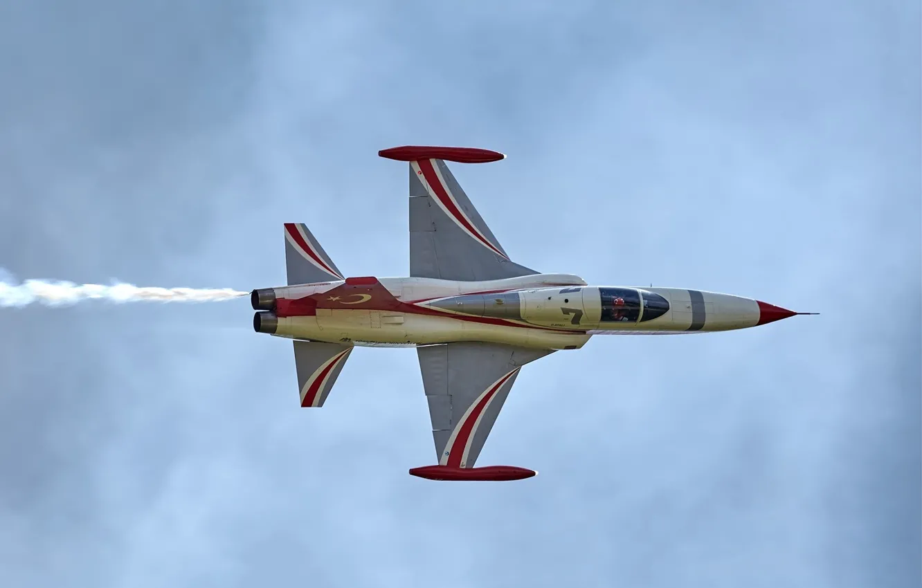 Photo wallpaper the sky, flight, turbine, the plane