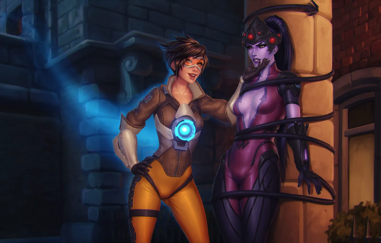 Photo wallpaper girl, the game, art, sniper, Blizzard, science fiction, art, characters