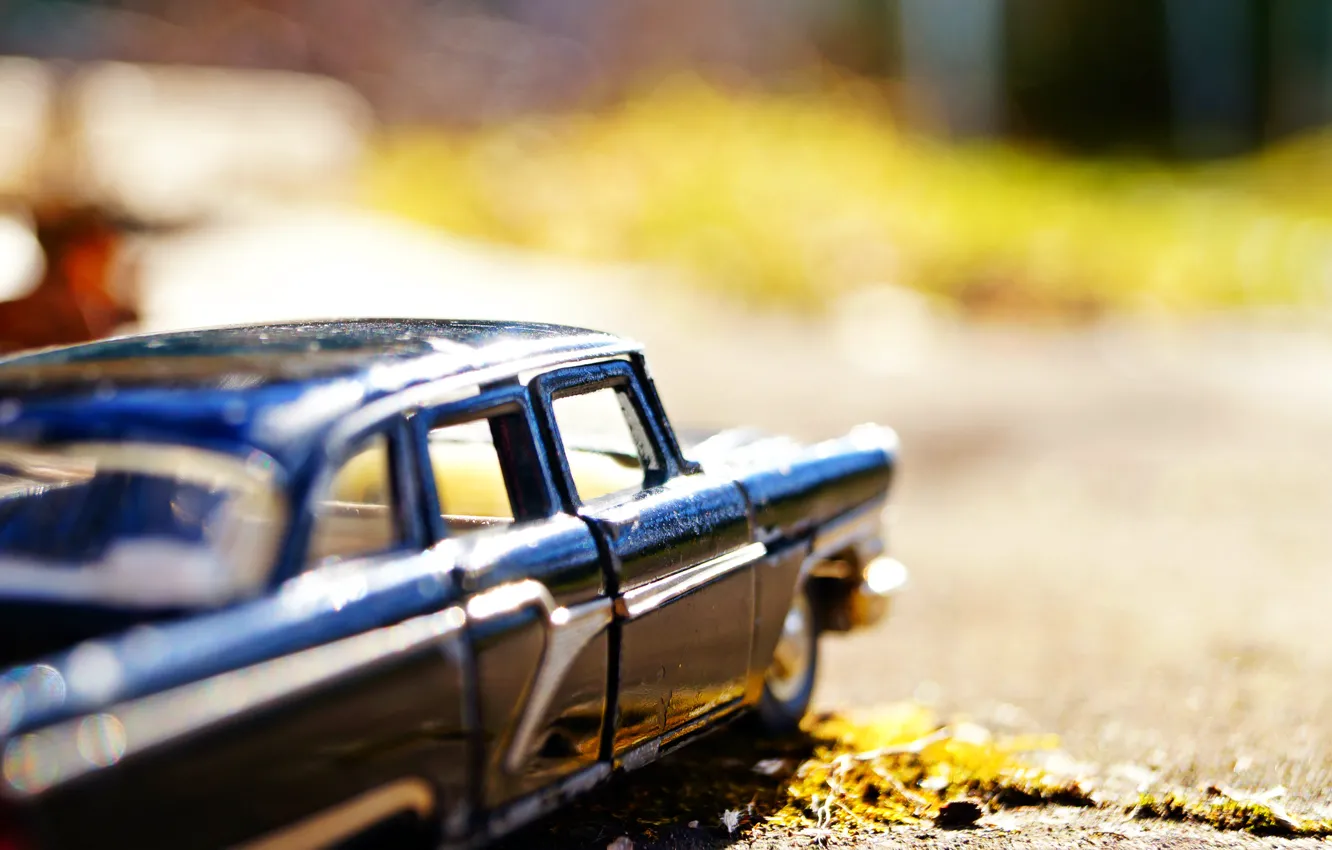 Photo wallpaper machine, grass, the sun, macro, black, model, seagulls, USSR