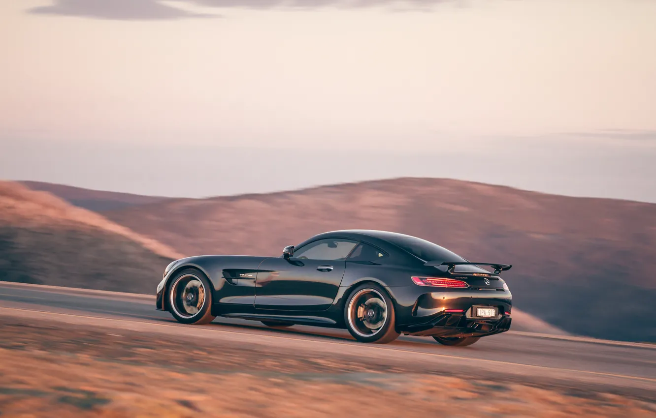 Photo wallpaper Mercedes-Benz, speed, AMG, AU-spec, GT R, 2019