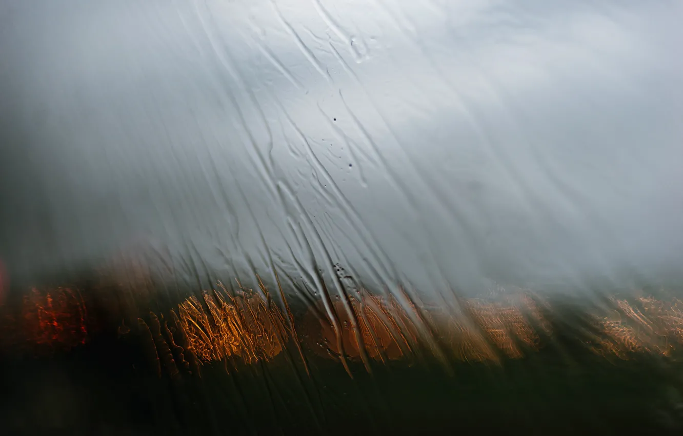 Photo wallpaper glass, water, window