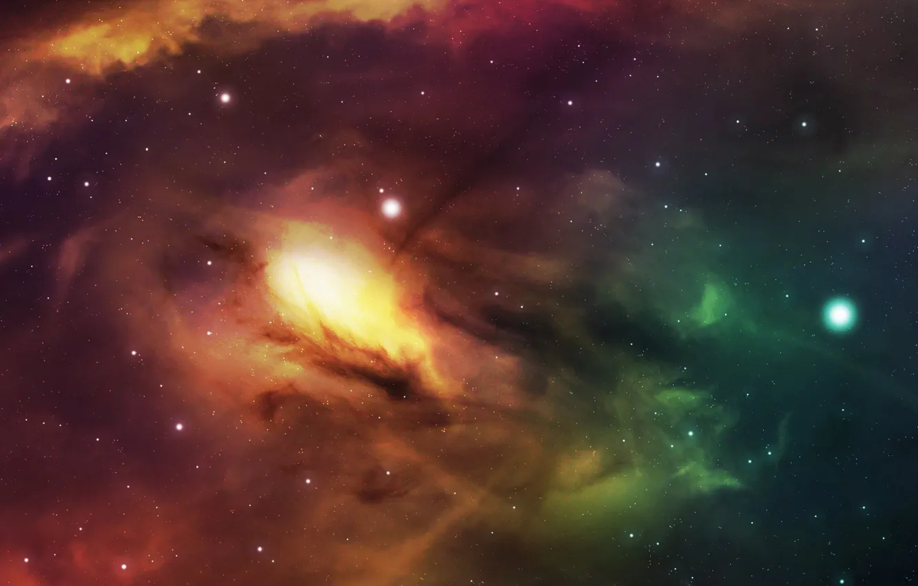 Photo wallpaper stars, light, Pyre