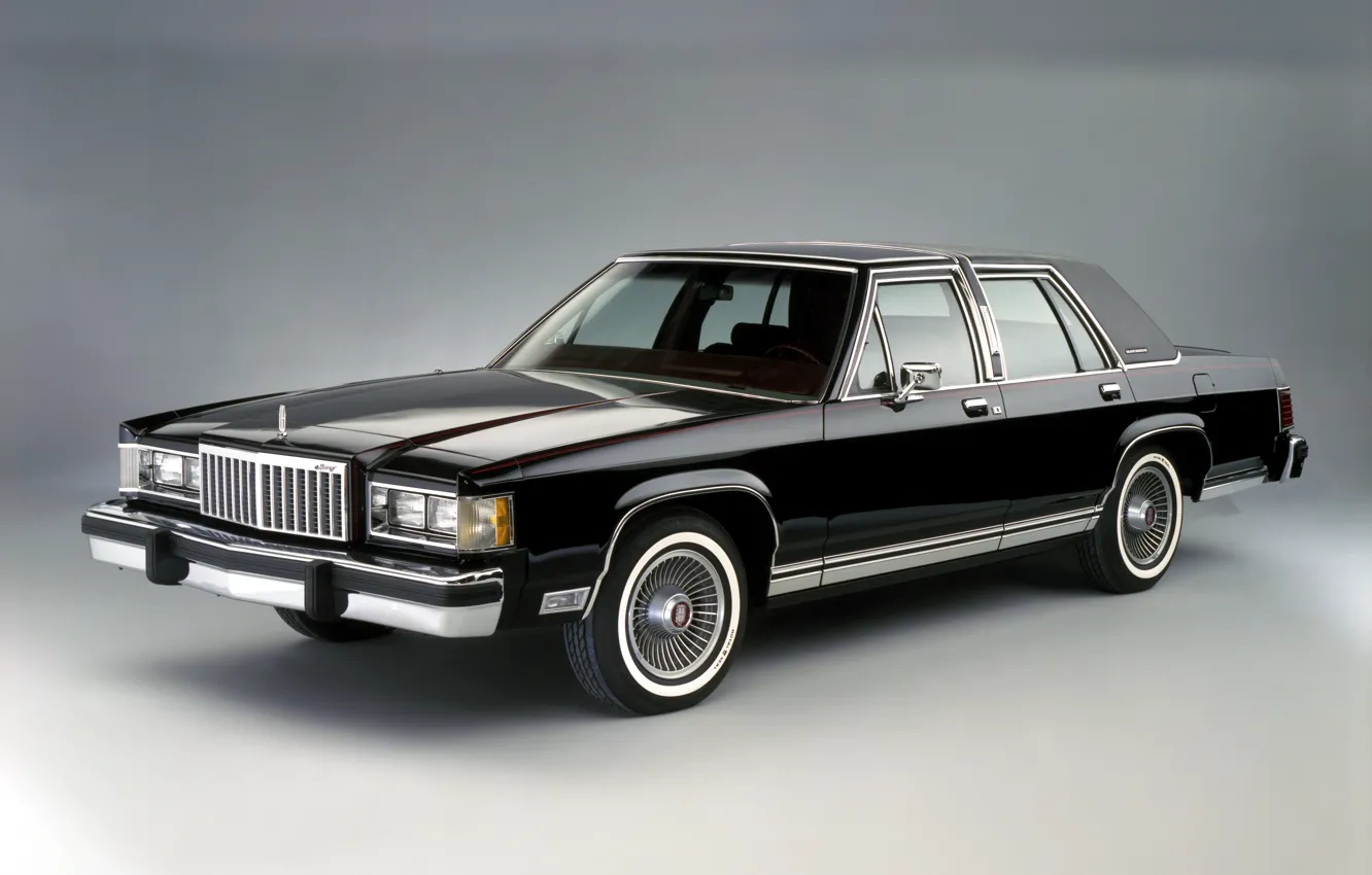 Photo wallpaper Lincoln, black, sedan, Mercury Grand Marquis