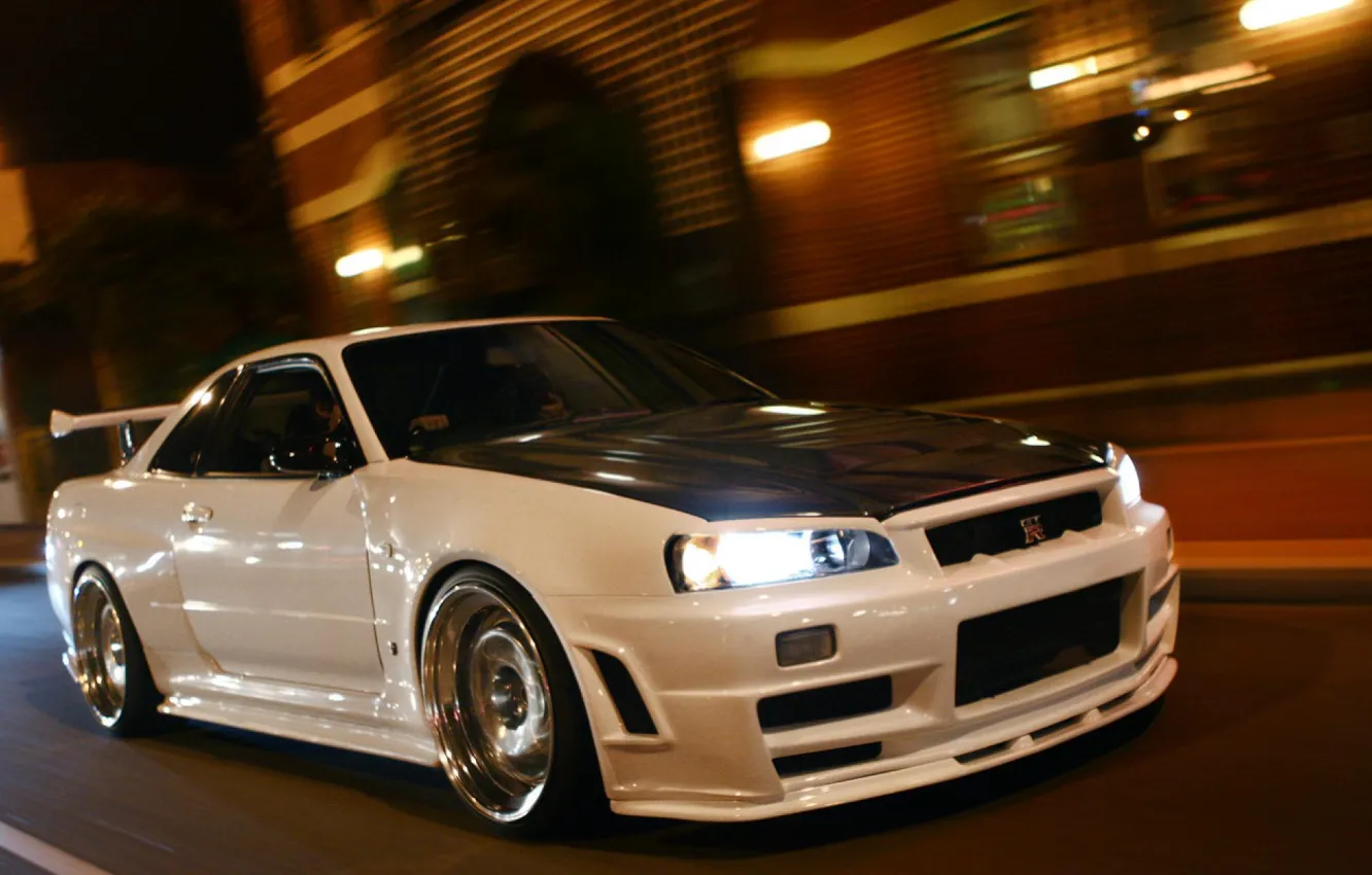 Photo wallpaper Nissan, GT-R, Skyline, R34, BNR34, SKY, Nissan Skyline GT-R R34 (BNR34)