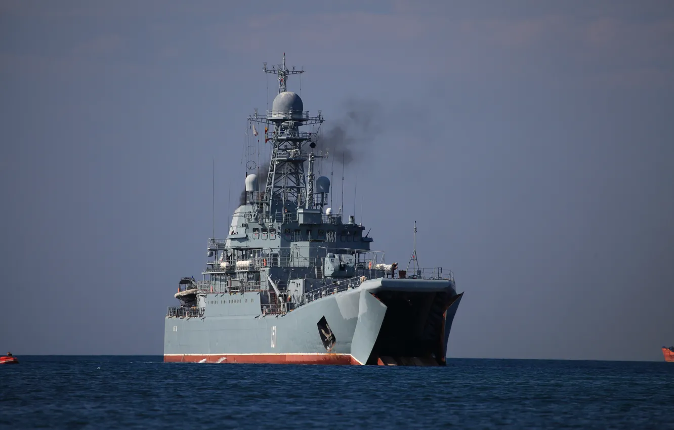 Photo wallpaper sea, black, Azov, landing ship