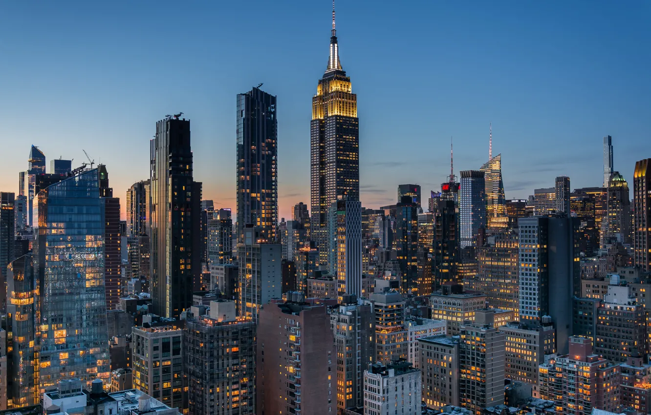 Photo wallpaper building, home, New York, Manhattan, skyscrapers, Manhattan, New York City