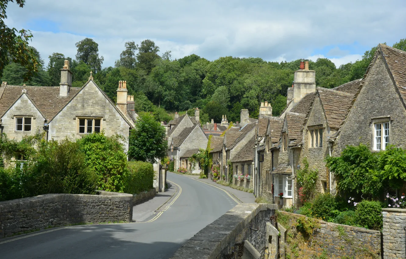 Photo wallpaper England, England, Costwolds, Cotswold Hills