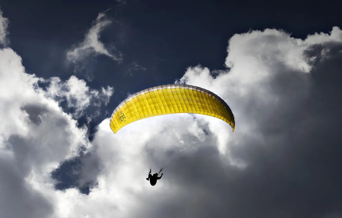 Photo wallpaper flight, sport, Paraglider