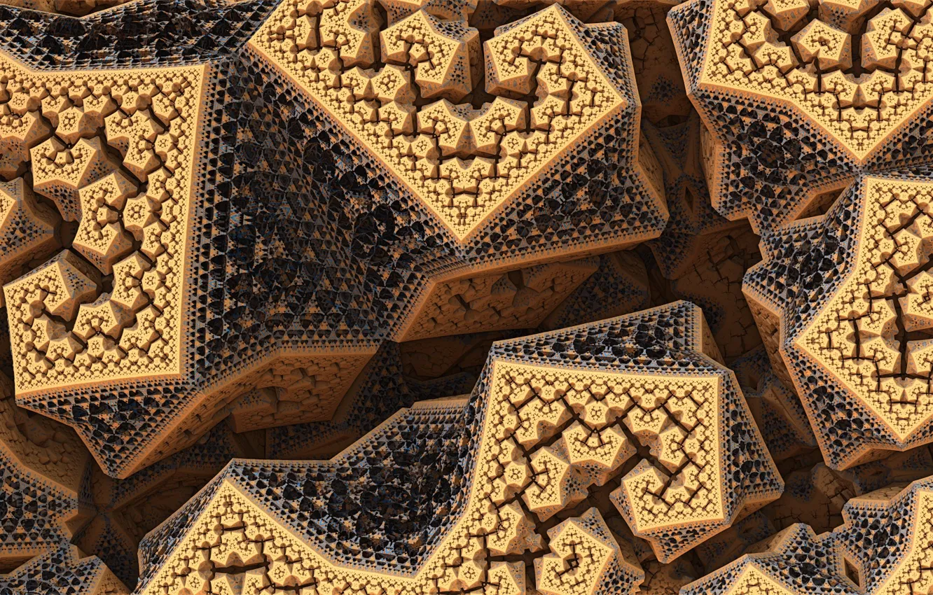 Photo wallpaper pattern, figure, pointed