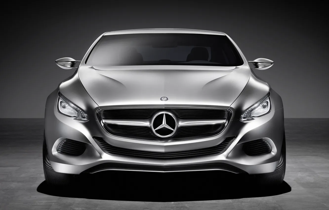 Photo wallpaper Auto, concept, Mercedes Benz, The view from the front, f800