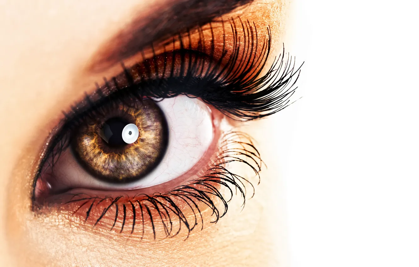 Photo wallpaper eye, makeup, pupil