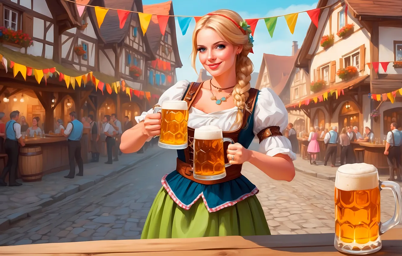 Photo wallpaper art, celebration, Oktoberfest