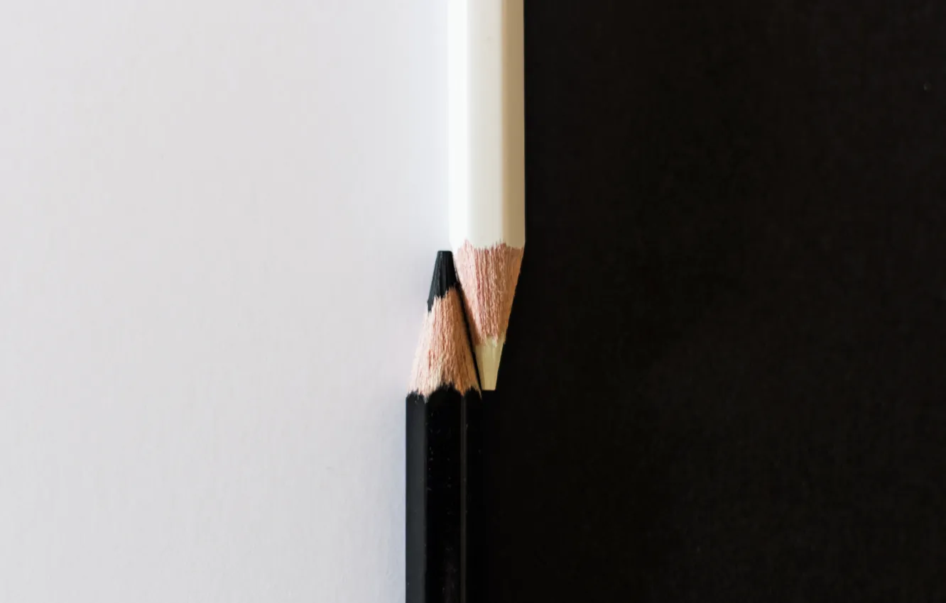 Photo wallpaper pencils, Yin, Yang