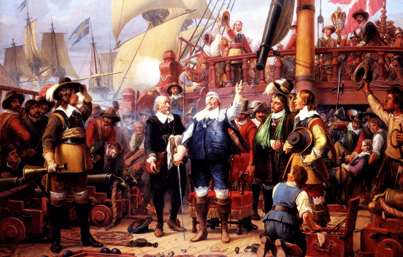 Photo wallpaper oil, picture, canvas, Danish painter, Wilhelm Marstrand