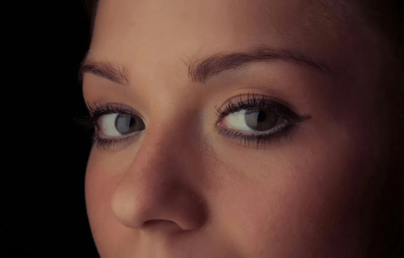 Photo wallpaper eyes, face, eyebrows, spout, Lily C, Raisa, Natalia E