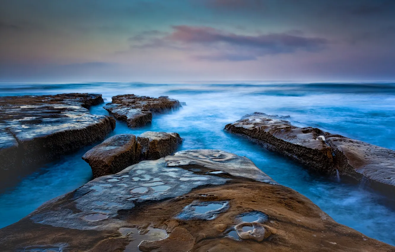 Photo wallpaper sea, rocks, coast