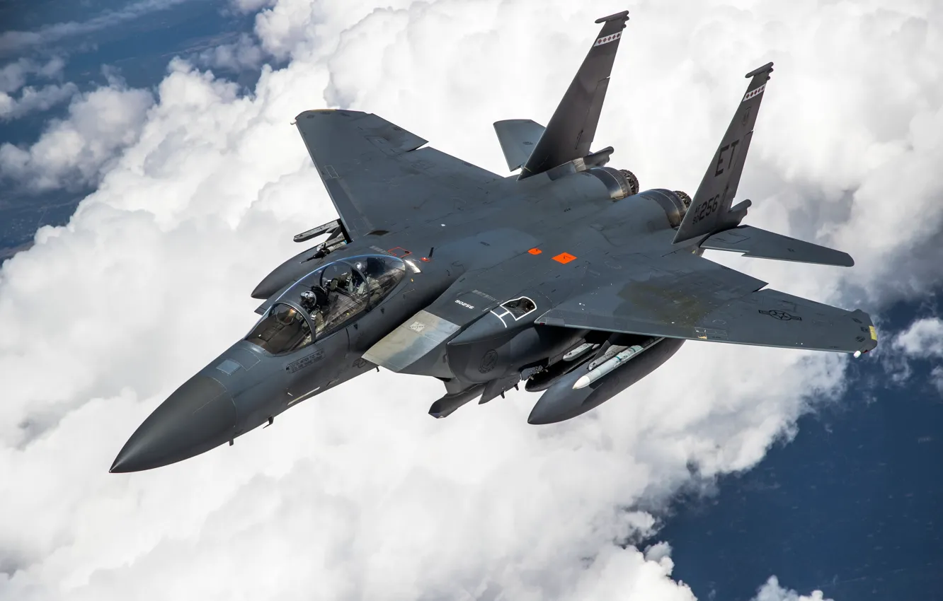 Photo wallpaper UNITED STATES AIR FORCE, fighter-bomber, McDonnell Douglas, American double, F-15EX Advanced Eagle