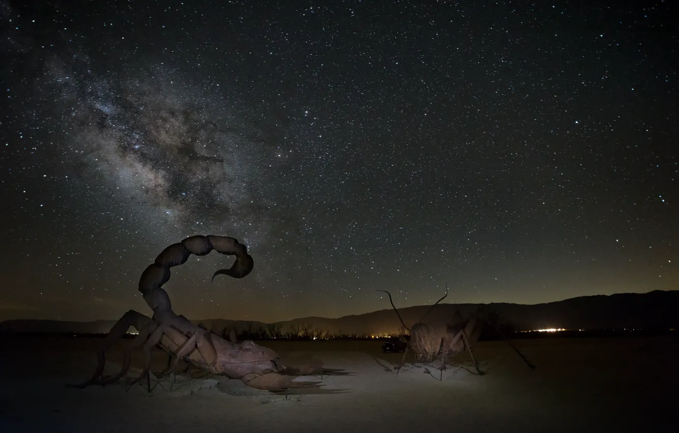 Photo wallpaper the sky, space, stars, the milky way