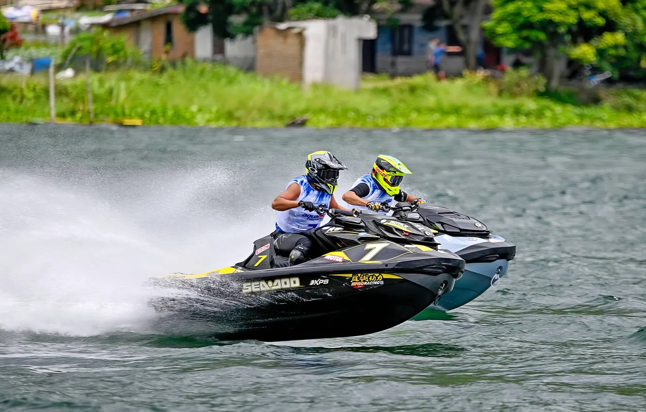 Photo wallpaper race, boat, speed