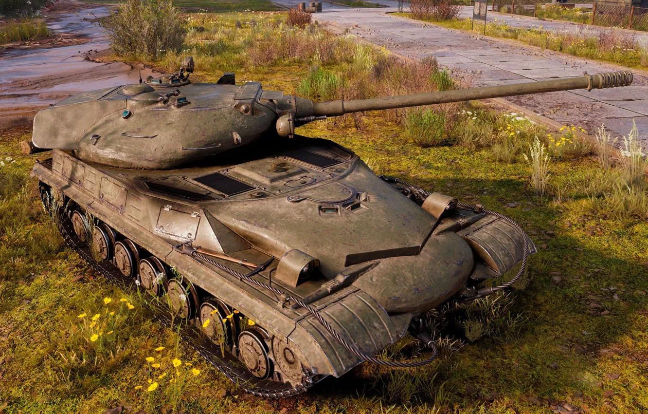 Photo wallpaper USSR, Experienced tank, Assault tank, Object 283