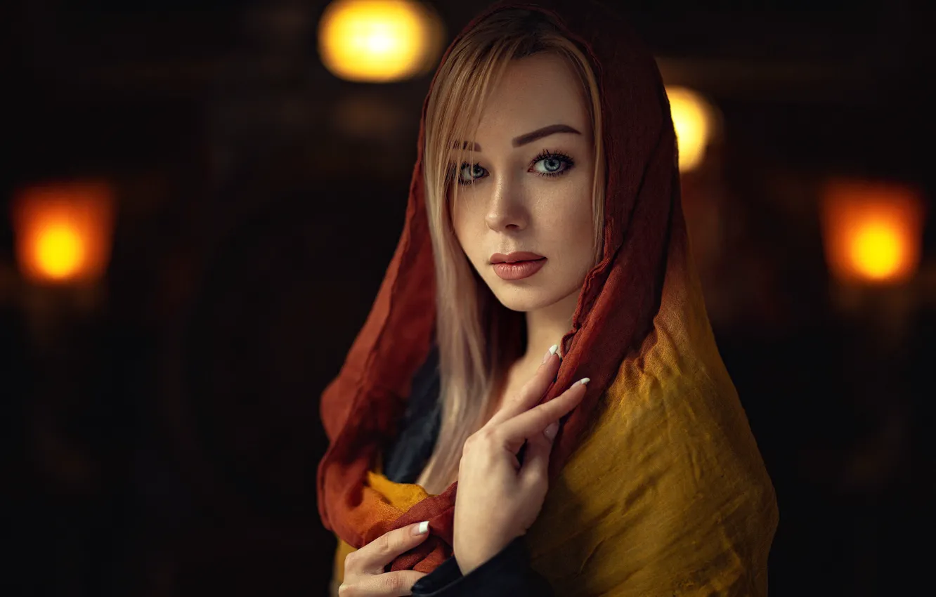 Photo wallpaper look, blonde, ANAS Happy